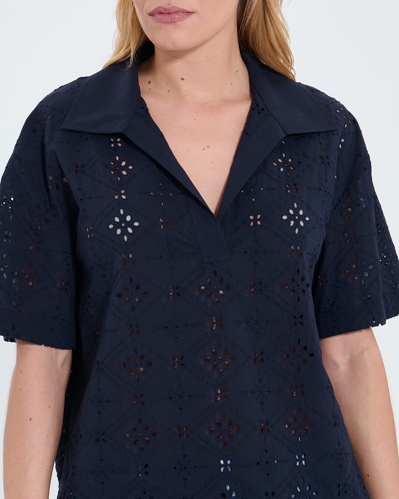 Top Teyma Top ample en broderie anglaise nocturne ZAPA