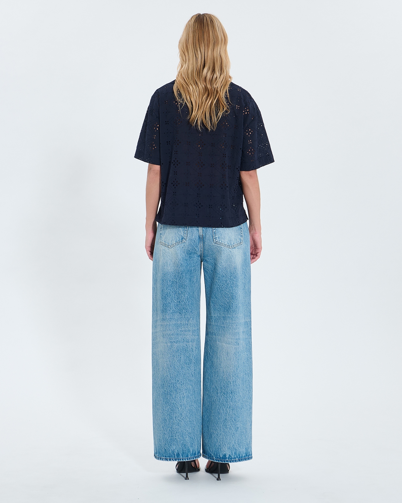 Top Teyma Top ample en broderie anglaise nocturne ZAPA