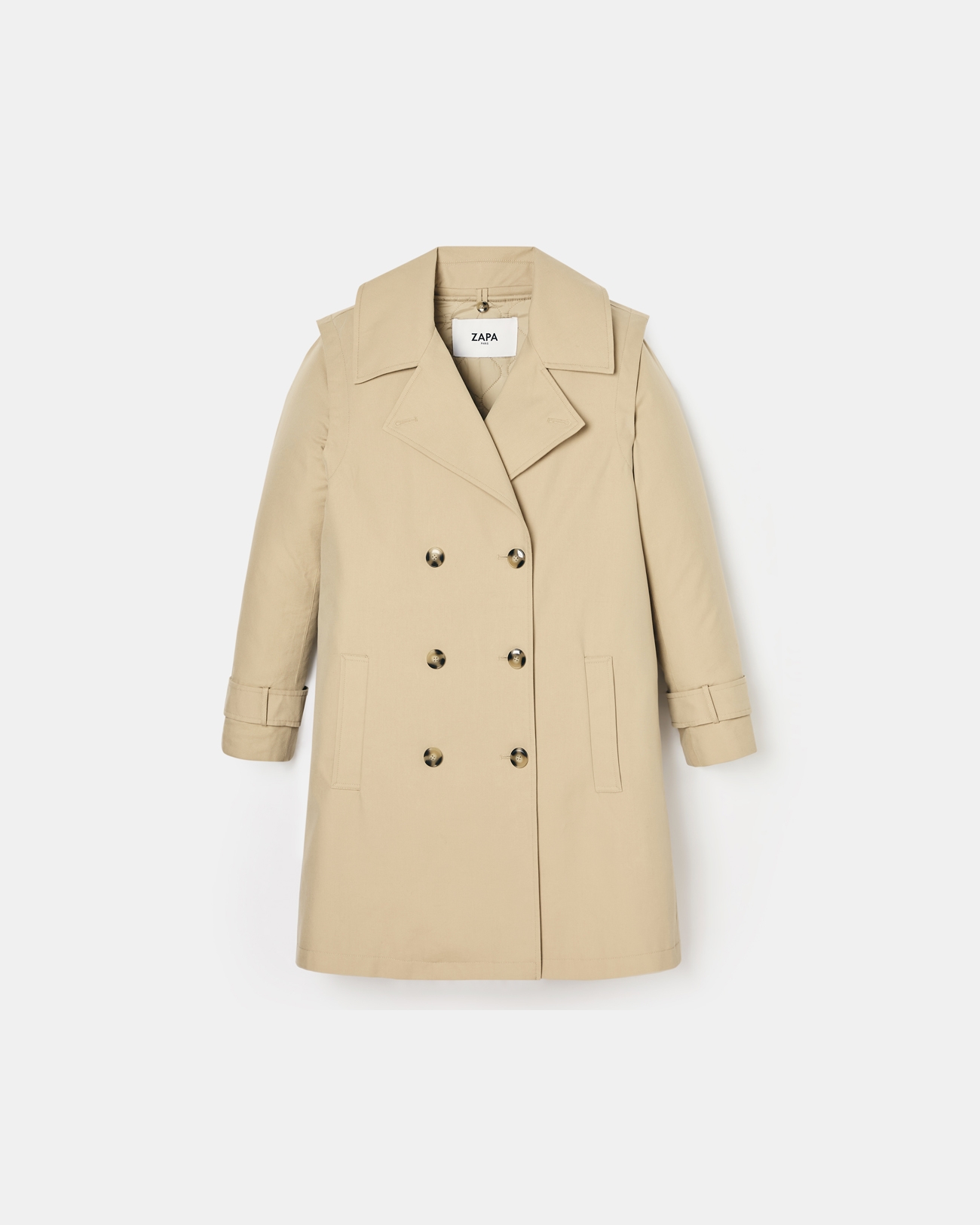 Trench Tadao Trench modulable beige ZAPA
