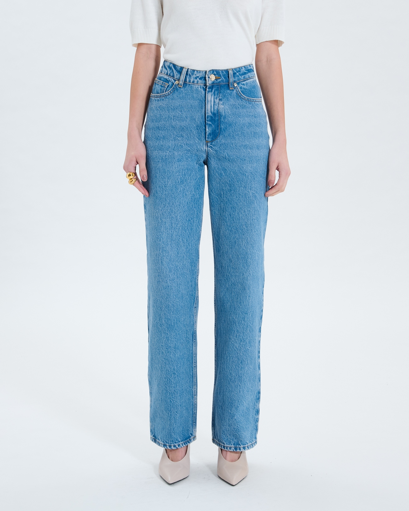 Jean Pam Jean mom baby blue ZAPA
