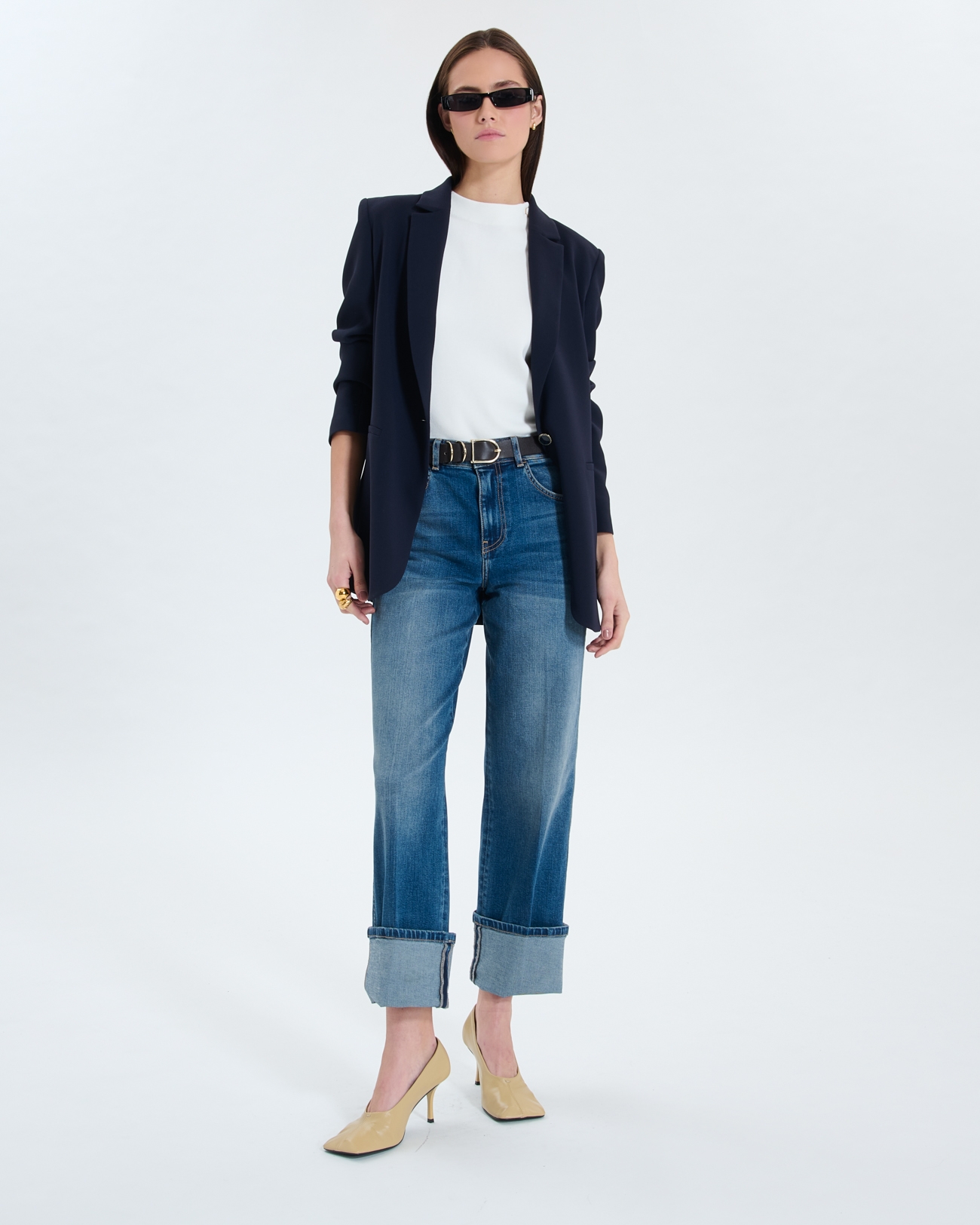 Jean Popus Jean droit dirty light blue ZAPA