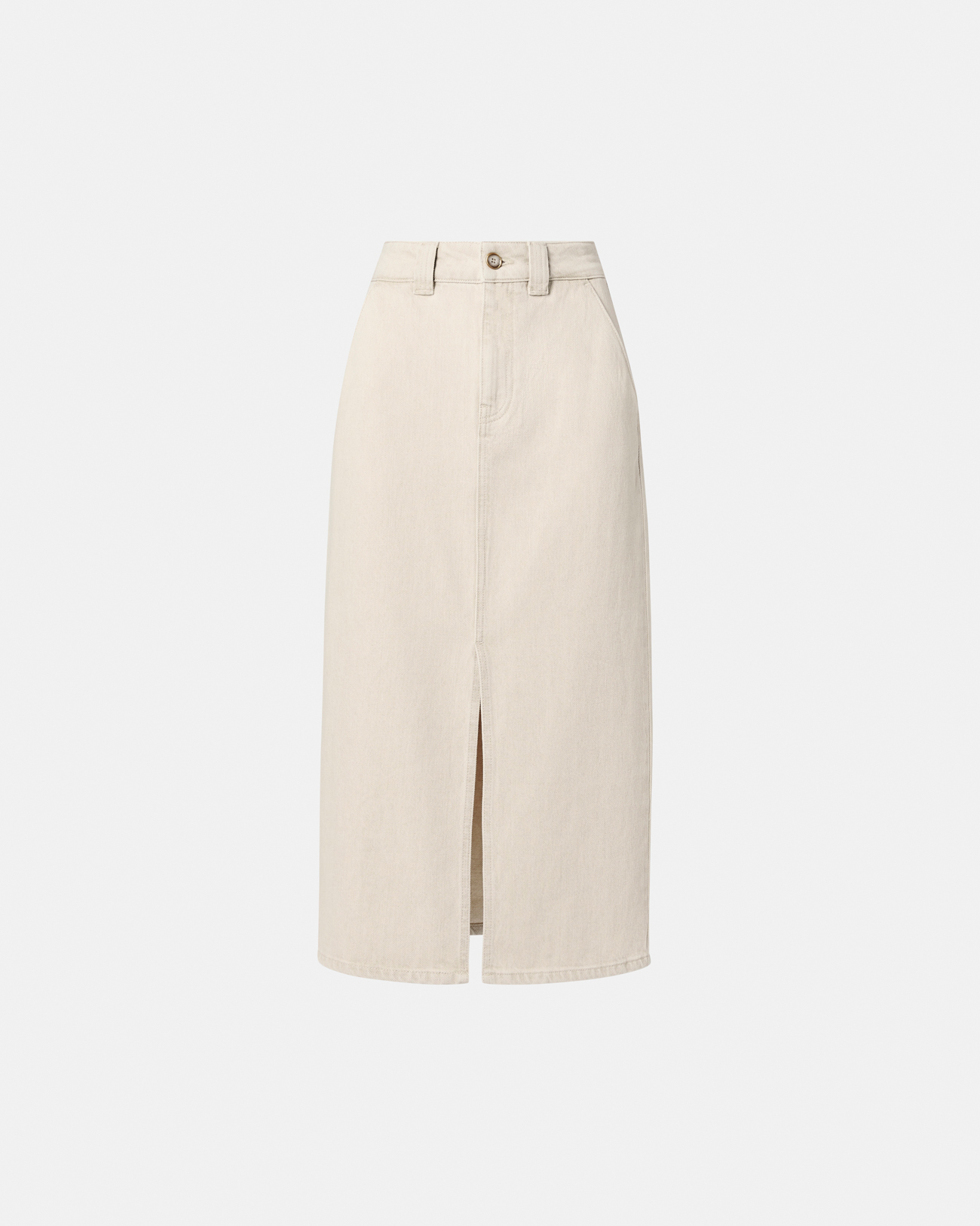 Jupe Jude Jupe longue en jean beige ZAPA