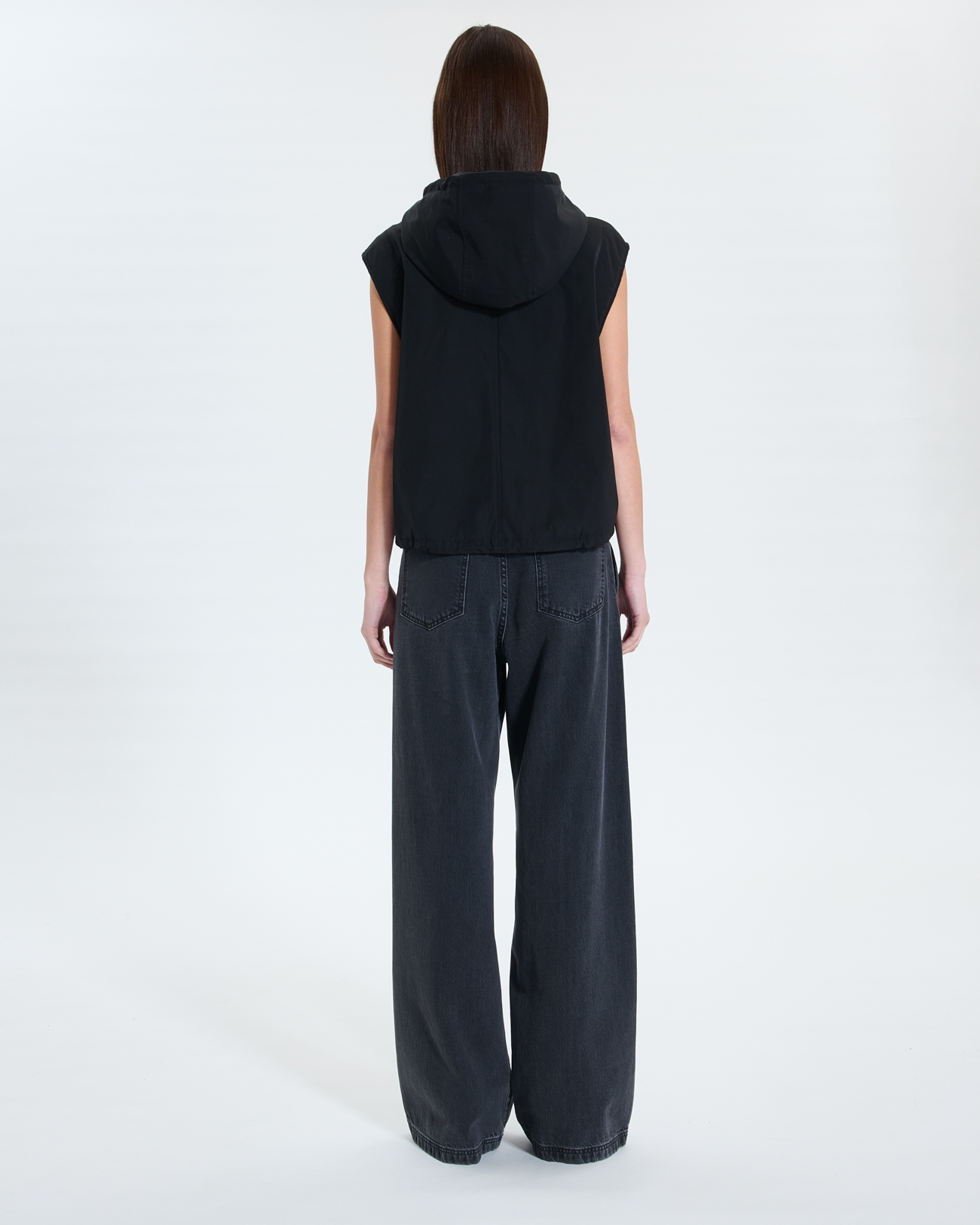 Manteau Maeli Manteau sans manches noir ZAPA
