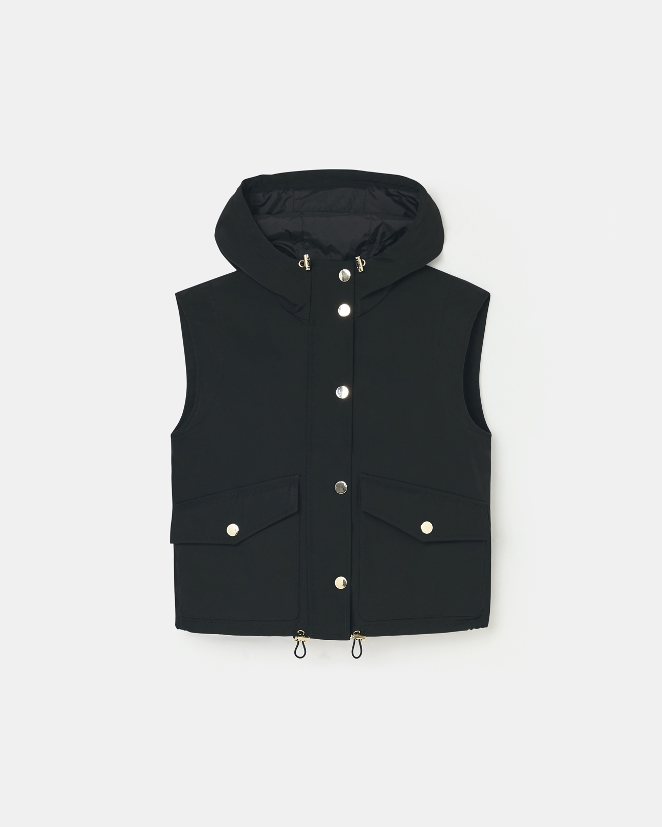 Manteau Maeli Manteau sans manches noir ZAPA