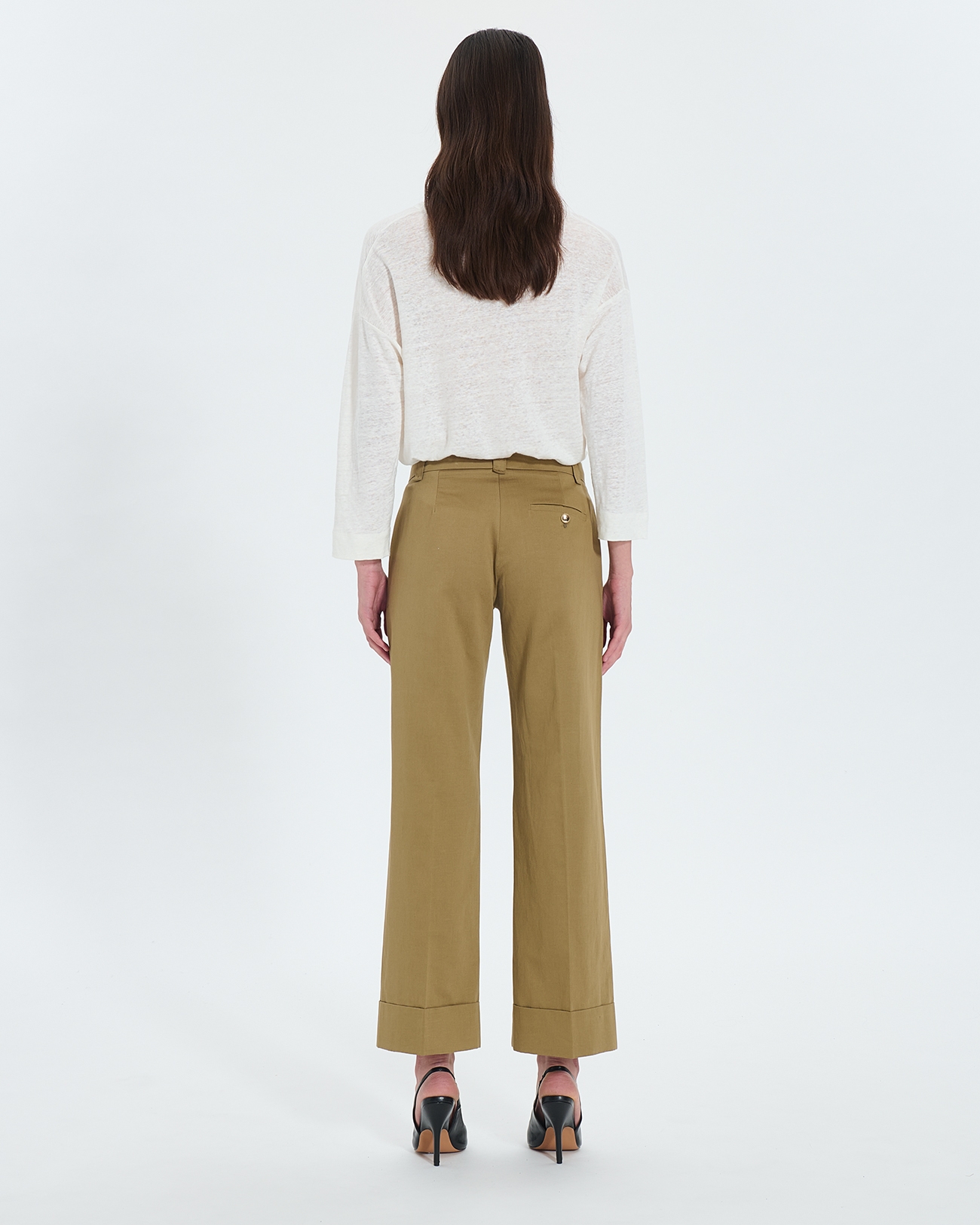 Pantalon Parly Pantalon fluide kaki ZAPA