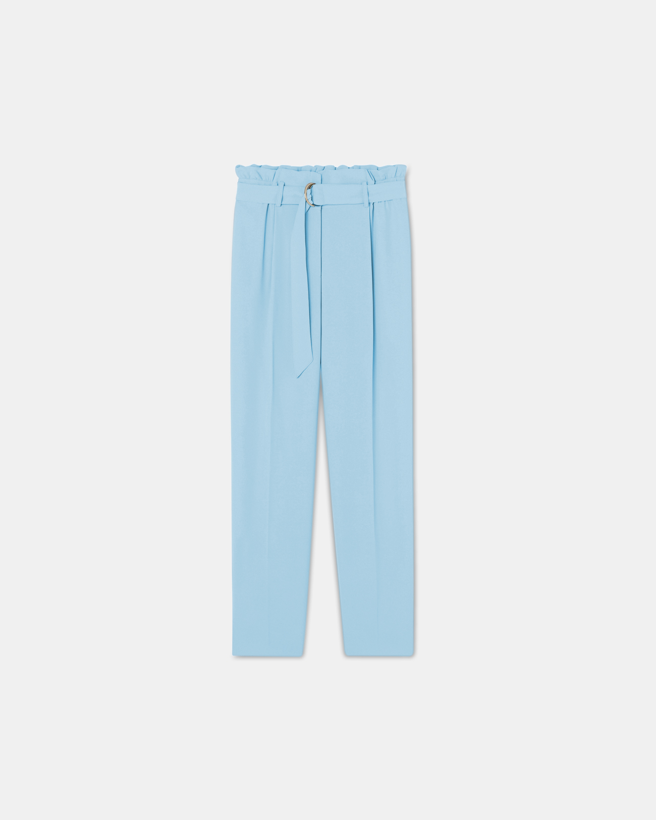 Pantalon Patricia Pantalon cigarette en cr&ecirc;pe bleu ZAPA
