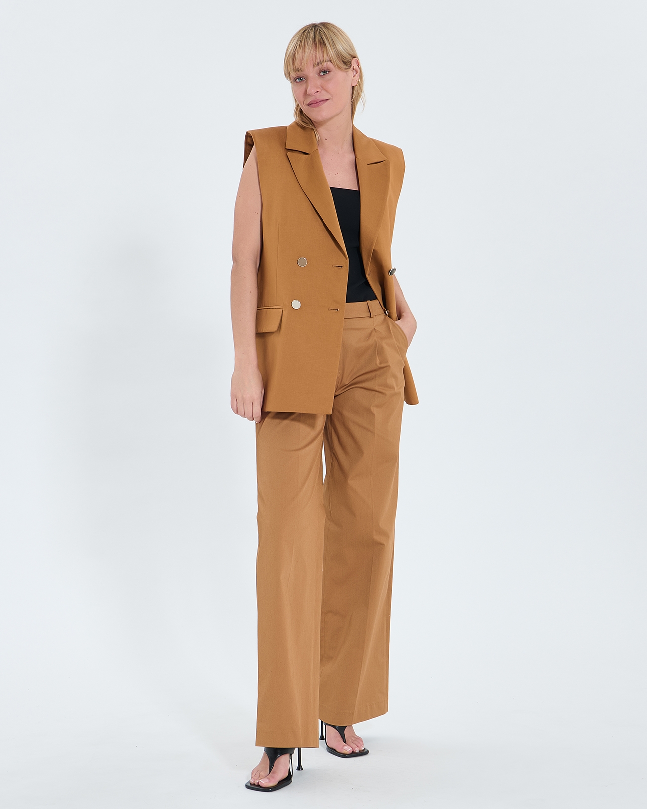 Pantalon Pleyel Pantalon fluide tabac ZAPA