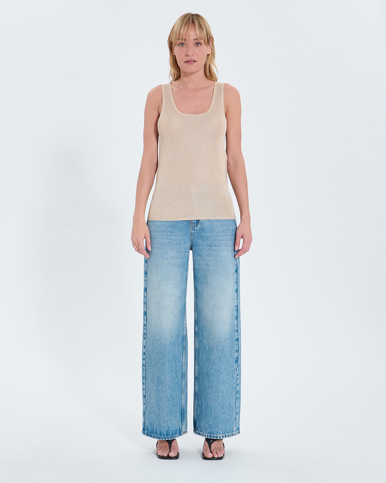 Pull Nowels Pull sans manches champagne ZAPA