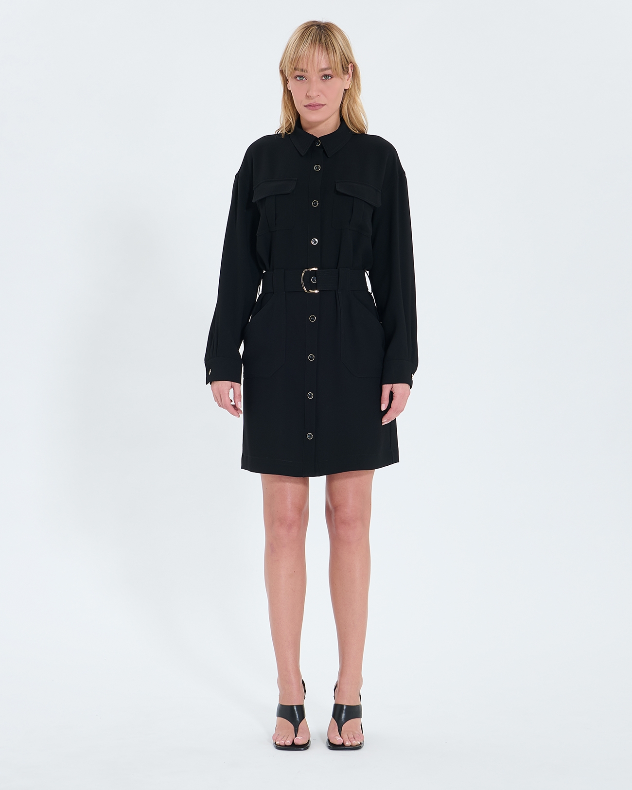 Robe Ropa Robe saharienne noire ZAPA