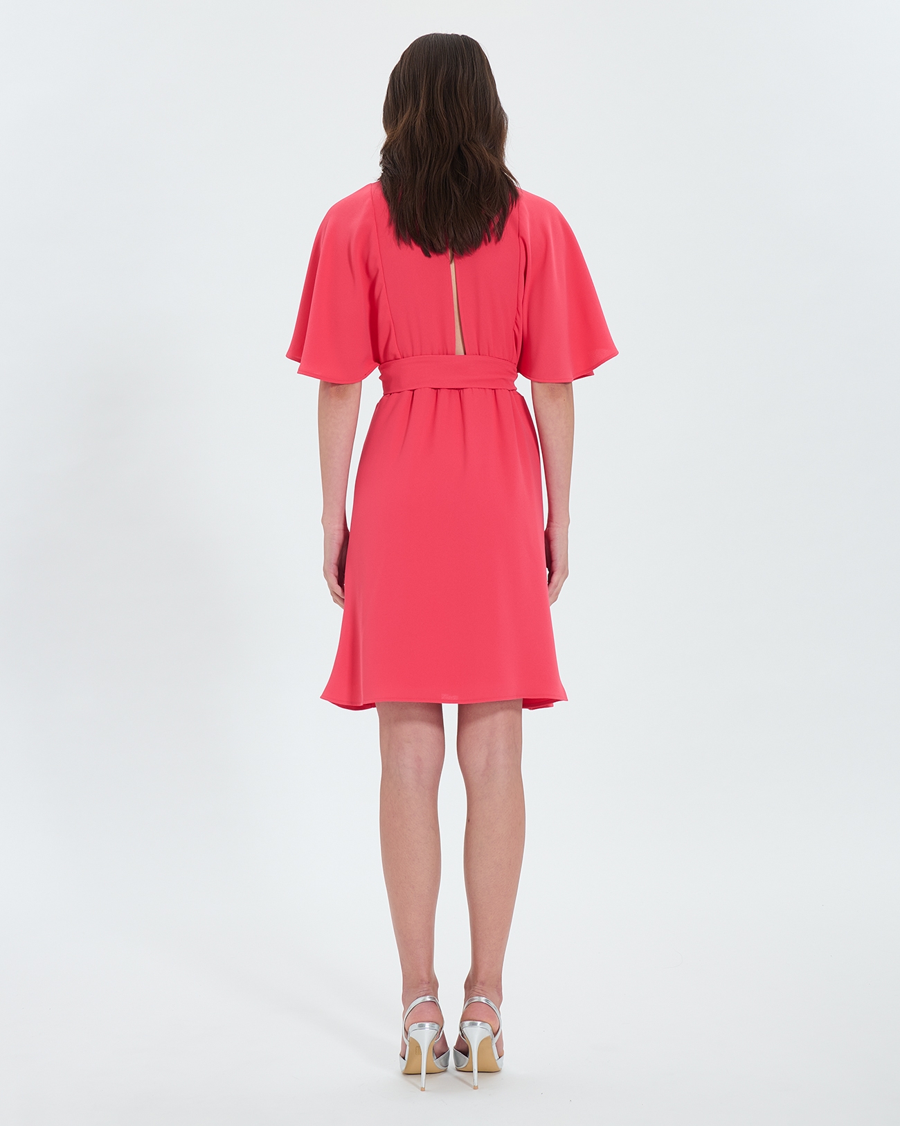 Robe Russel Robe portefeuille en cr&ecirc;pe corail ZAPA
