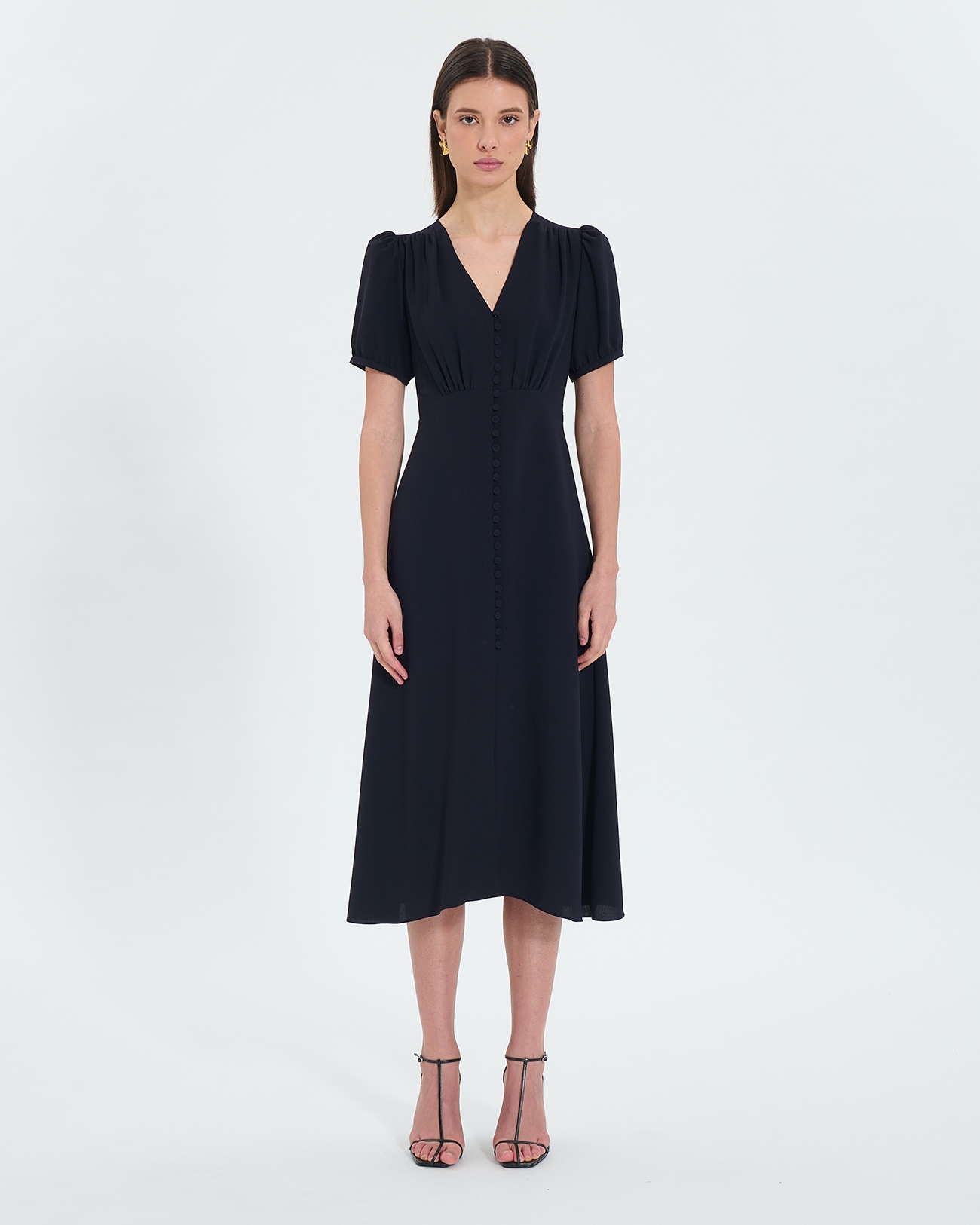 Robe Romarine Robe midi en cr&ecirc;pe nocturne ZAPA