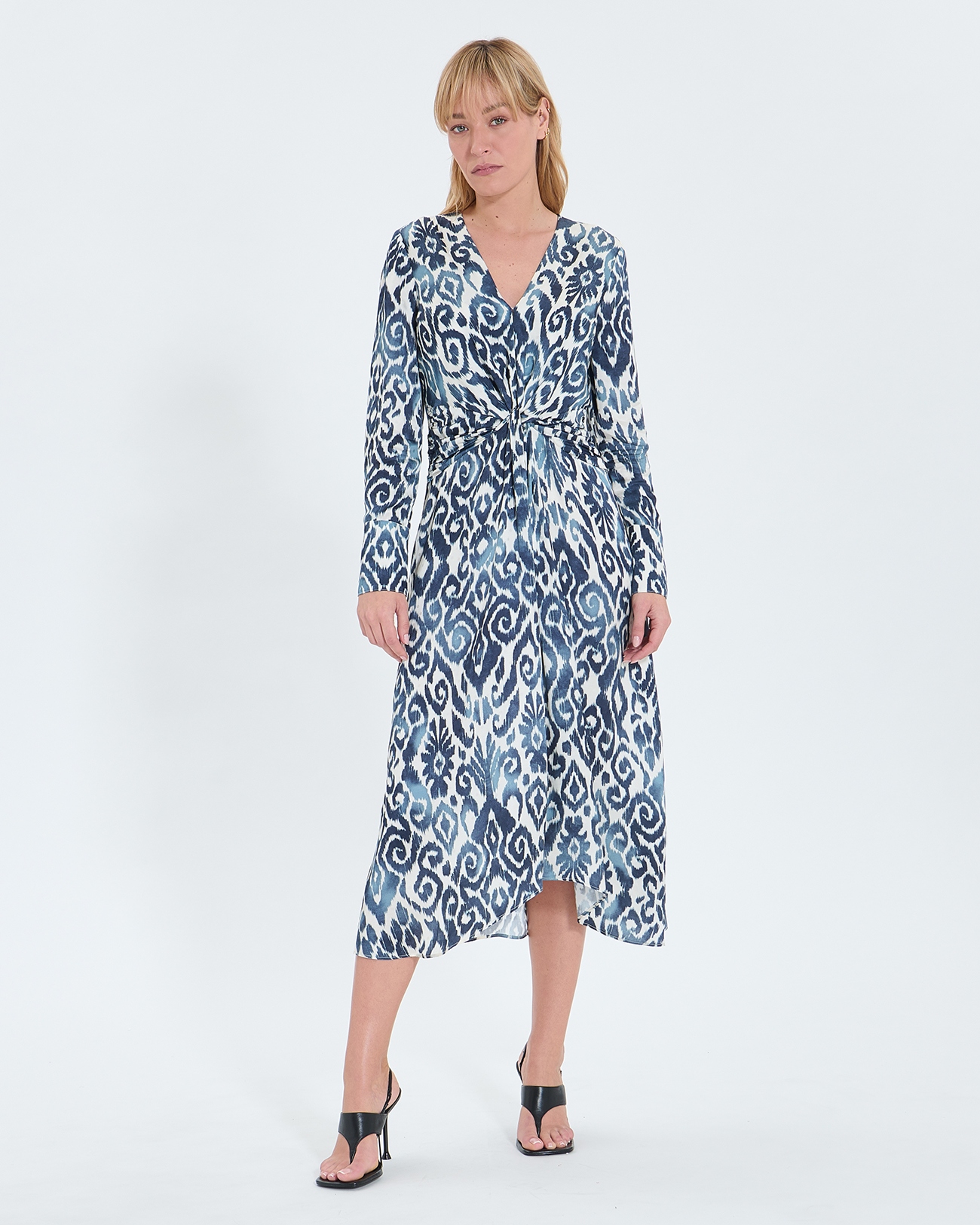 Robe Ruka Robe longue &agrave; imprim&eacute; ZAPA
