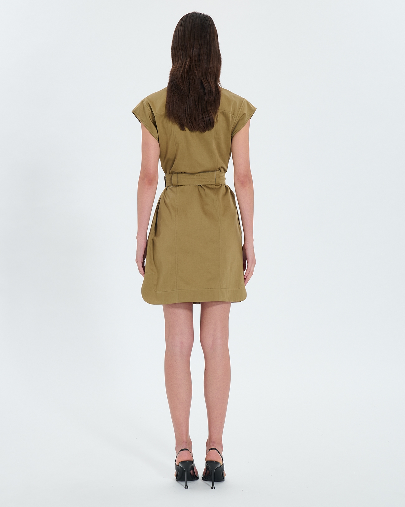 Robe Rosen Robe chemise kaki ZAPA