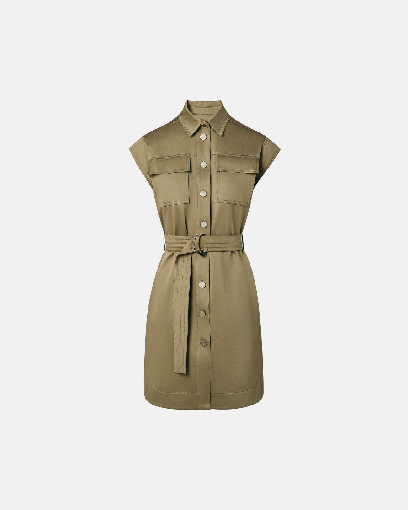 Robe Rosen Robe chemise kaki ZAPA