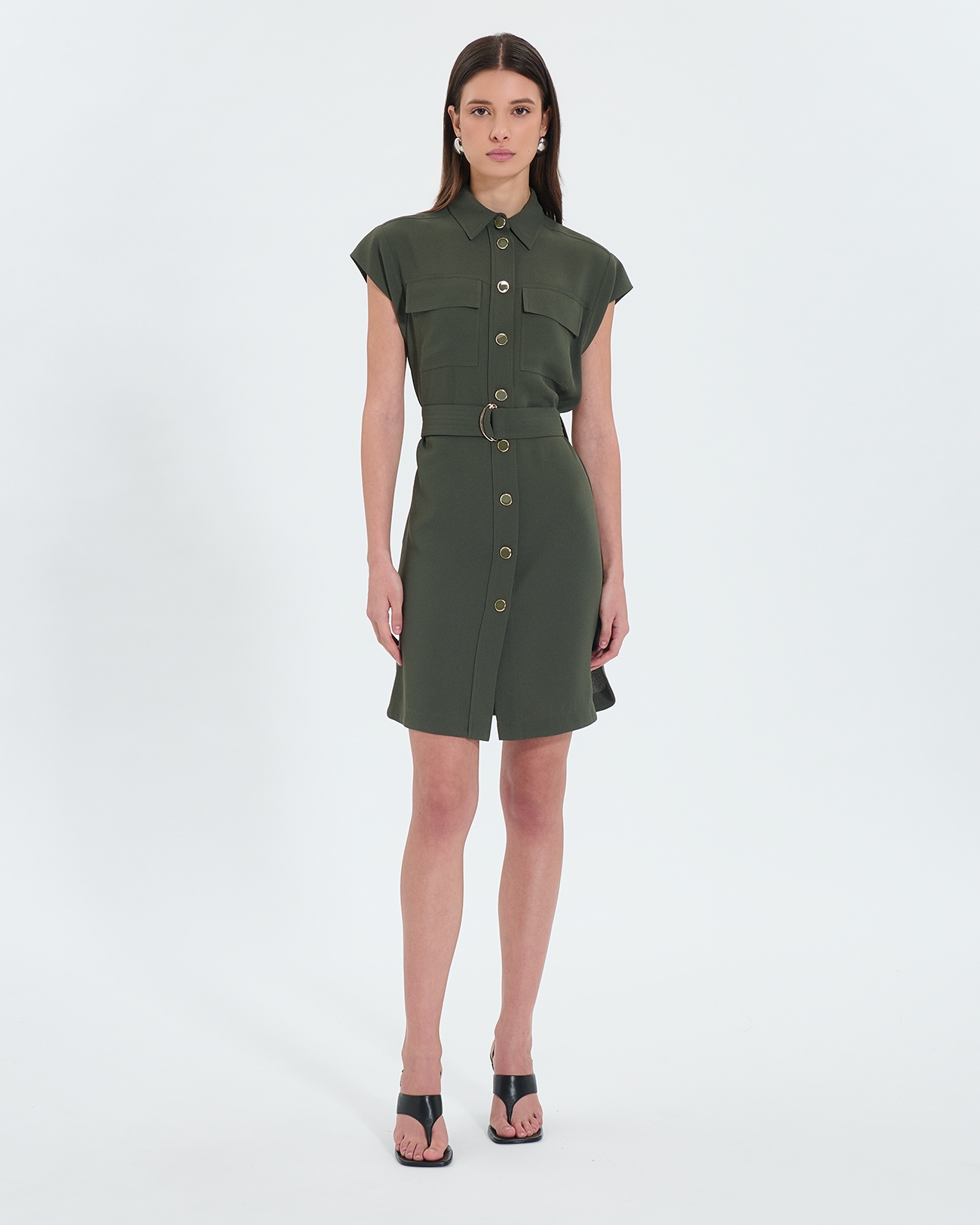 Robe Rosen Robe chemise army ZAPA