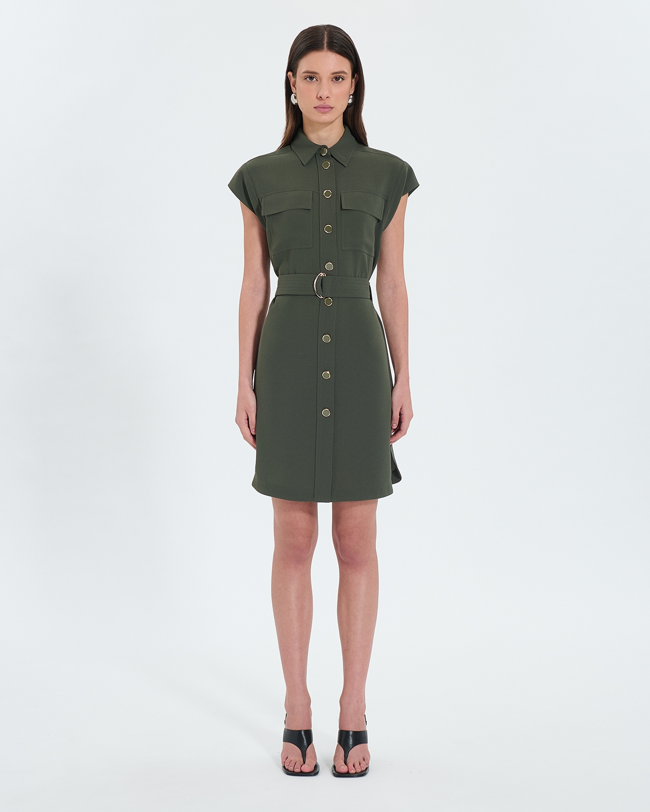 Robe Rosen Robe chemise army ZAPA