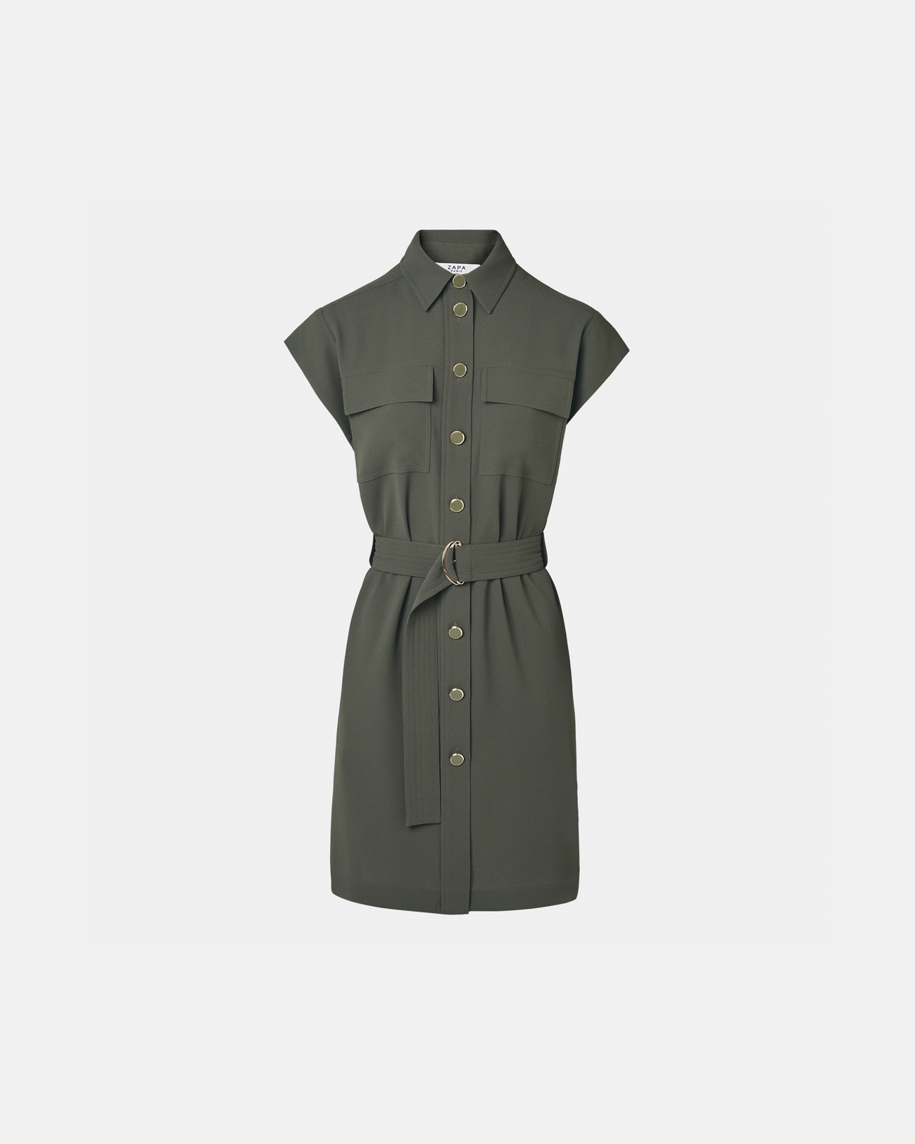 Robe Rosen Robe chemise army ZAPA