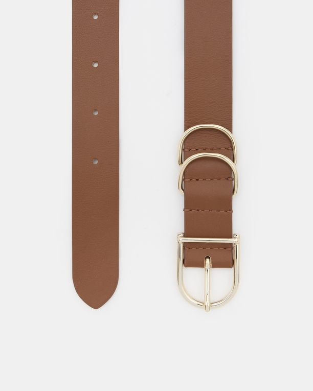 Ceinture Clelia Ceinture lisse caramel ZAPA
