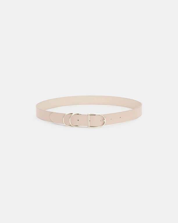 Ceinture Clelia Ceinture lisse beige ZAPA