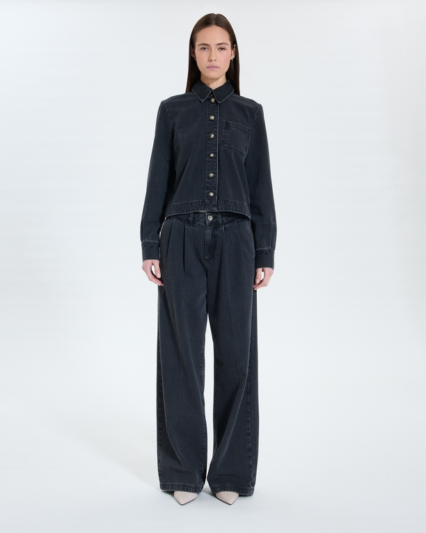 Chemise Coline Chemise en jean noire ZAPA