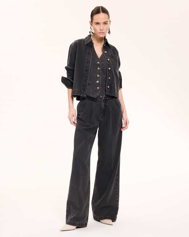 Chemise Coline Chemise en jean noire ZAPA