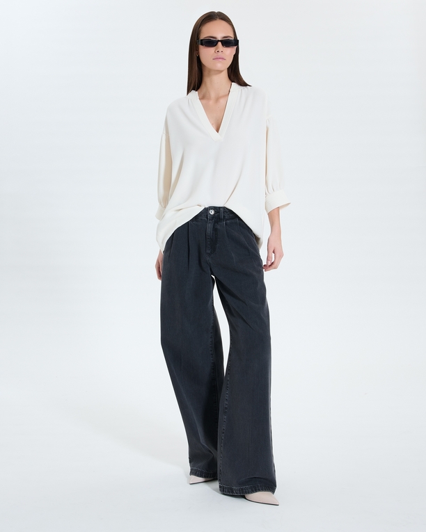 Top Cambridge Chemise fluide écrue ZAPA