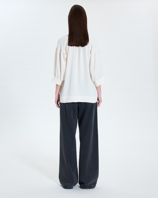 Top Cambridge Chemise fluide écrue ZAPA