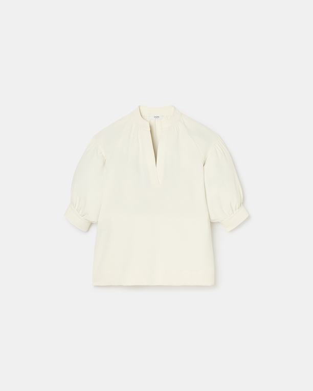 Top Cambridge Chemise fluide écrue ZAPA