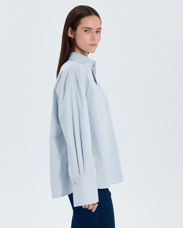 Chemise Caprice Chemise en popeline bleu ciel ZAPA