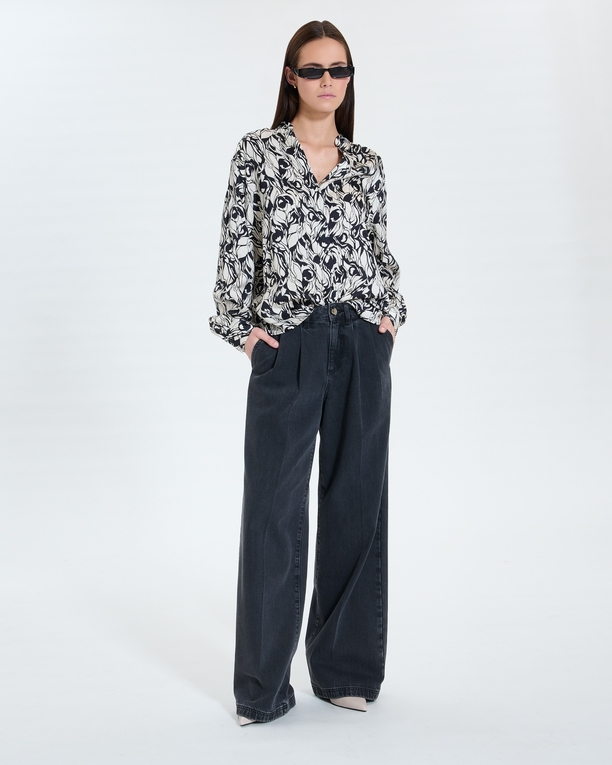 Chemise Tiberina Chemisier fluide à imprimé floral ZAPA