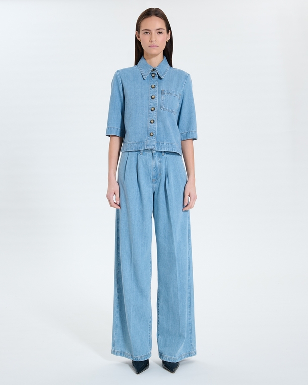 Chemise Celina Chemise courte light blue ZAPA