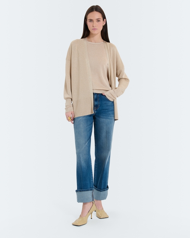 Gilet Gypsine Gilet long champagne pailleté ZAPA