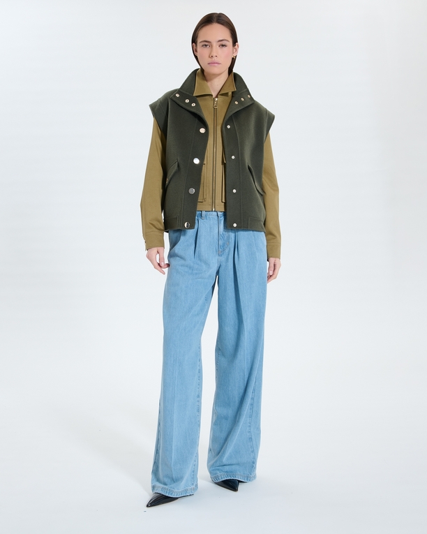 Veste Guo Veste sans manches kaki ZAPA
