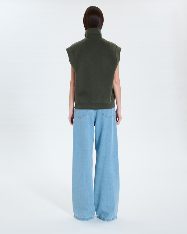 Veste Guo Veste sans manches kaki ZAPA