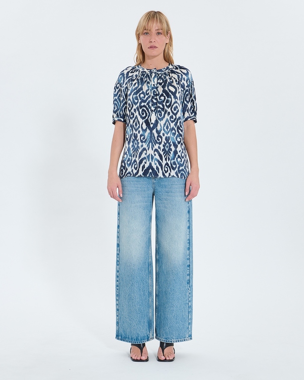 Chemise Tiphaine Chemise fluide à imprimé Summer wave ZAPA