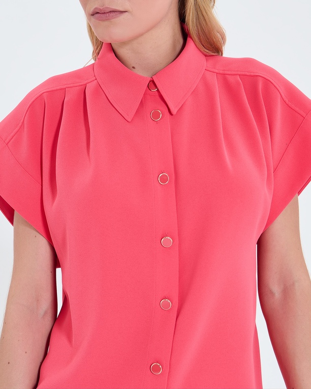 Top Tarina Chemise manches courtes corail ZAPA