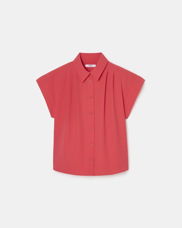 Top Tarina Chemise manches courtes corail ZAPA