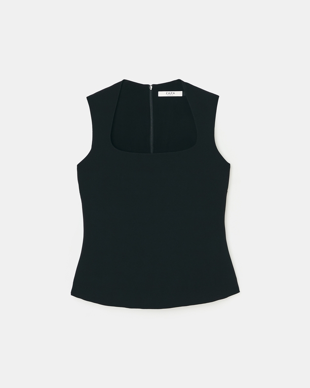 Top Thea Top ajusté noir ZAPA