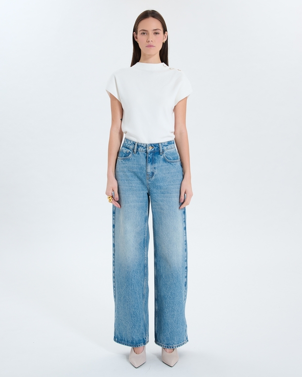 Jean Pamover Jean Wide leg baby blue ZAPA