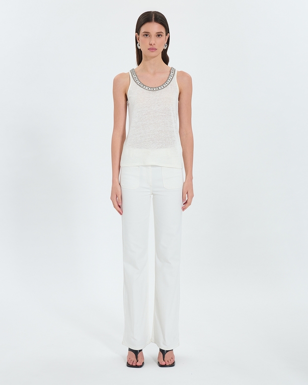 Jean Pocket Jean flare écru ZAPA