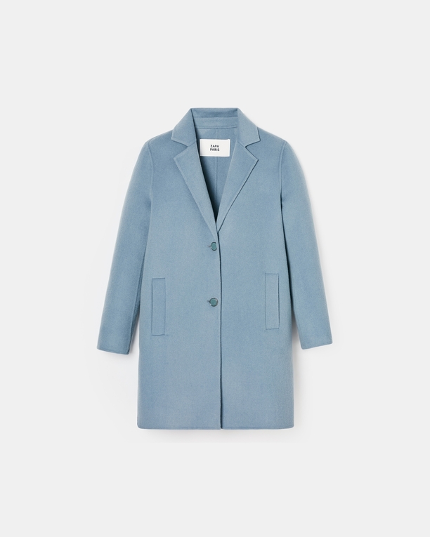 Manteau Matila Manteau mi-long bleu ZAPA