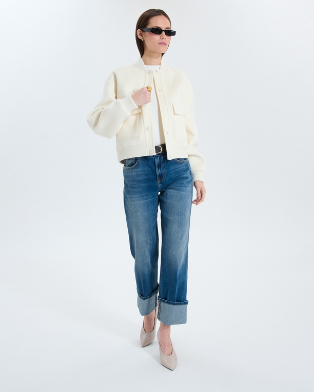Manteau Maevan Manteau court double face écru ZAPA