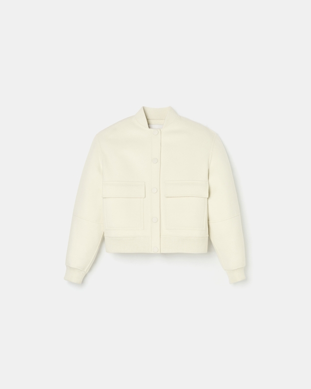 Manteau Maevan Manteau court double face écru ZAPA