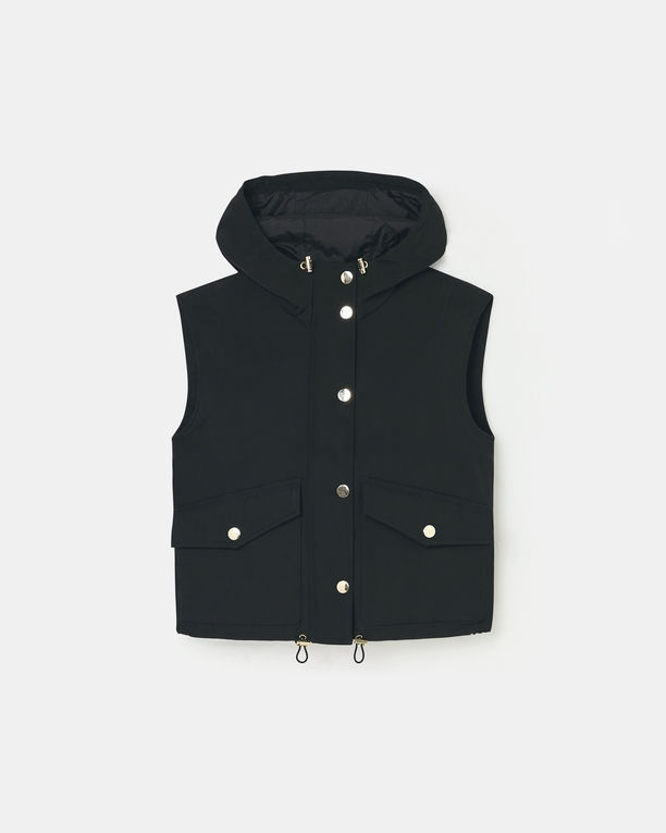 Manteau Maeli Manteau sans manches noir ZAPA