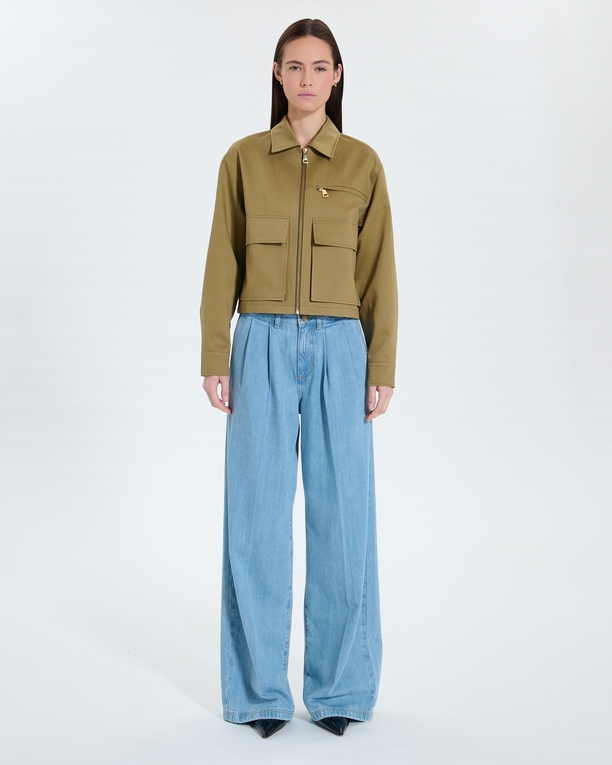 Veste Maloa Manteau court kaki ZAPA