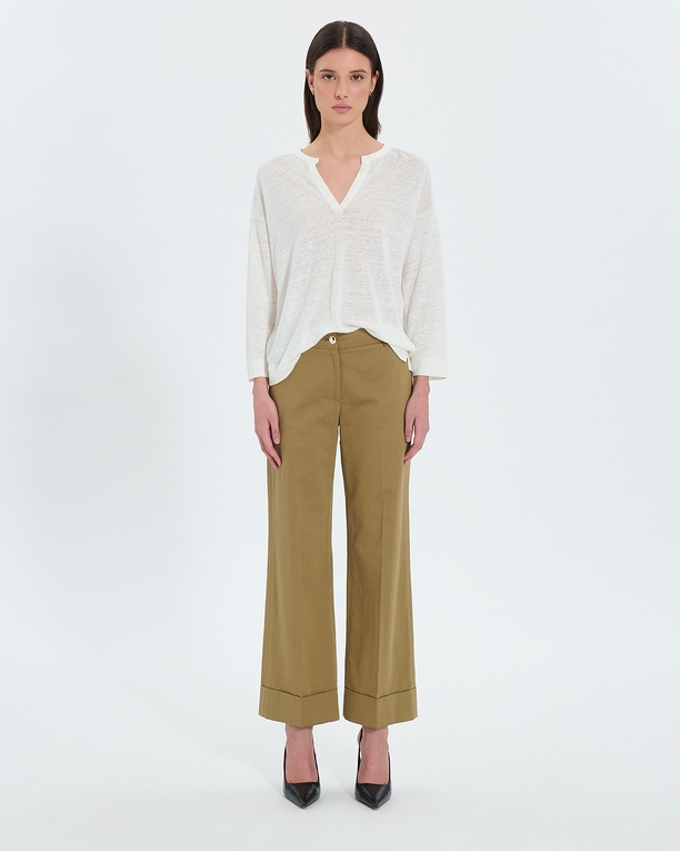 Pantalon Parly Pantalon fluide kaki ZAPA