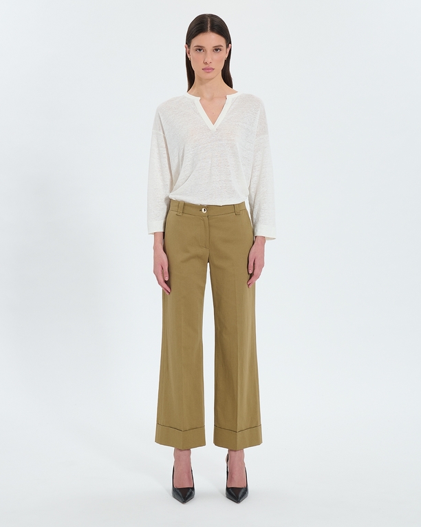 Pantalon Parly Pantalon fluide kaki ZAPA