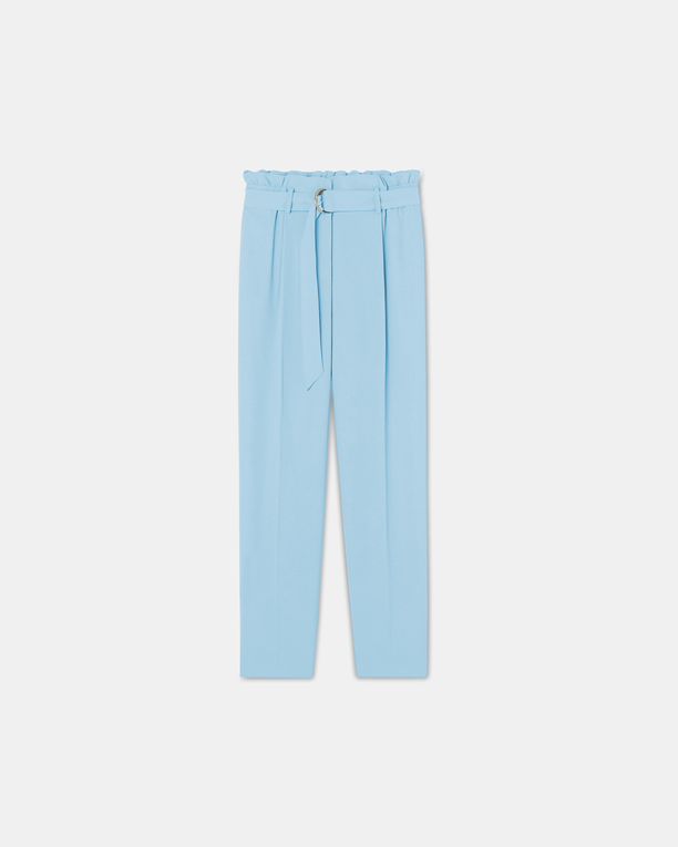 Pantalon Patricia Pantalon cigarette en crêpe bleu ZAPA