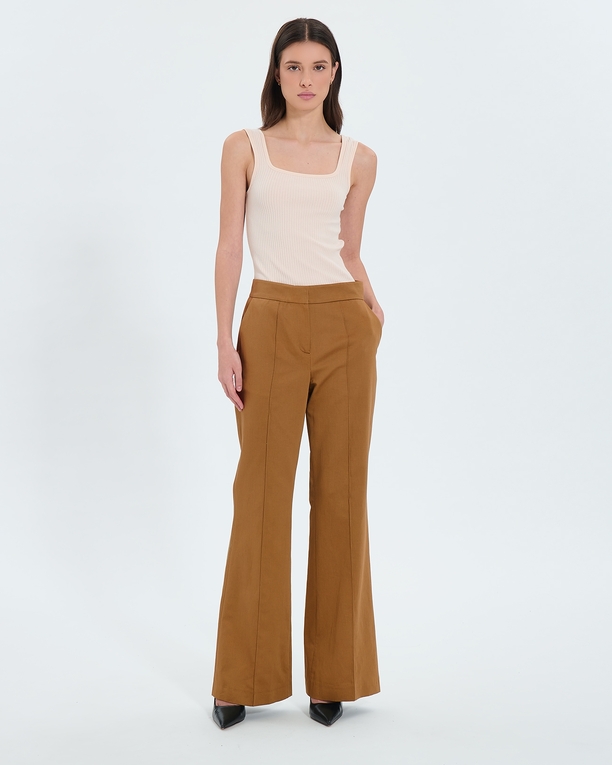 Pantalon Pervenche Pantalon fluide tabac ZAPA