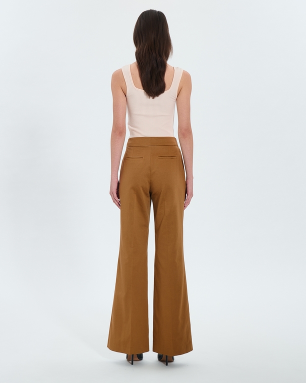 Pantalon Pervenche Pantalon fluide tabac ZAPA